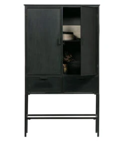 BePureHome Wish 2 Deurs Kast - Metaal - Zwart - 151x87x36 -Thuis Accessoires Winkel 556838ab10f64d578abda22da5fcd385