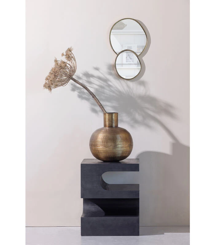 Exclusive Toma Bijzettafel - Mangohout - Zwart - 50x40x40 6 Exclusive Toma Bijzettafel - Mangohout - Zwart - 50x40x40 - Afbeelding 4