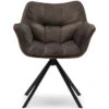 Eetkamerstoel Draaibaar Carnaby Dining Armchair - Polyester - Grijs -Thuis Accessoires Winkel 57c4457f9a39460fbebfe64dacfd1503