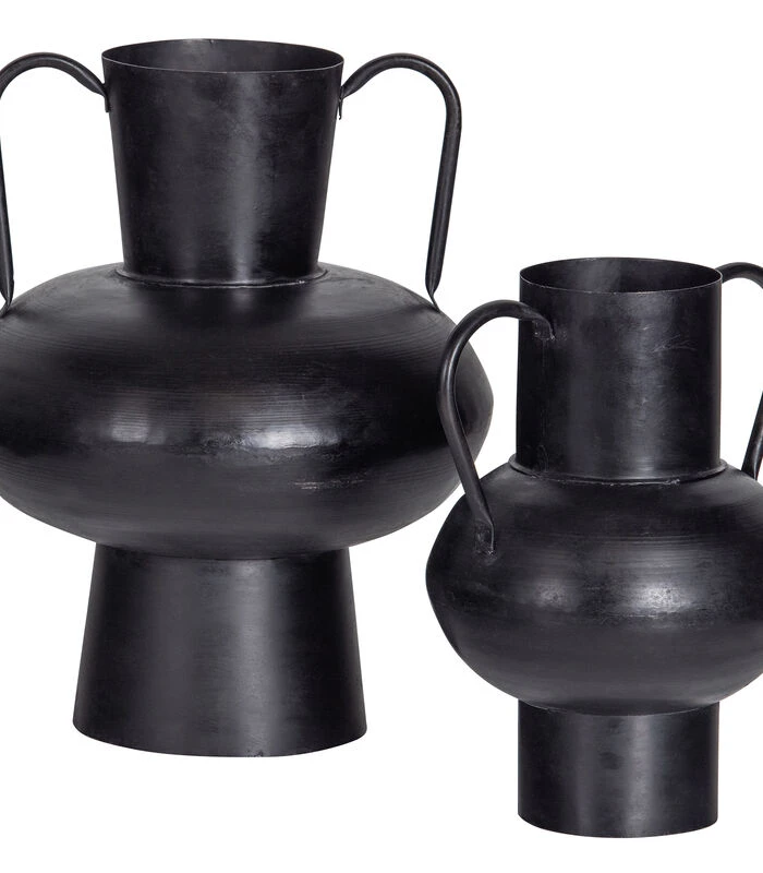 Exclusive Vere Vaas - Metaal - Zwart - 28x24x20 6 Exclusive Vere Vaas - Metaal - Zwart - 28x24x20 - Afbeelding 4