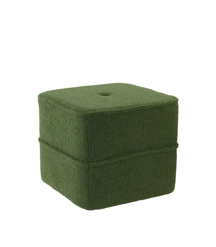 Poef Kiki - Groen - 40x40x35cm 3 Poef Kiki - Groen - 40x40x35cm