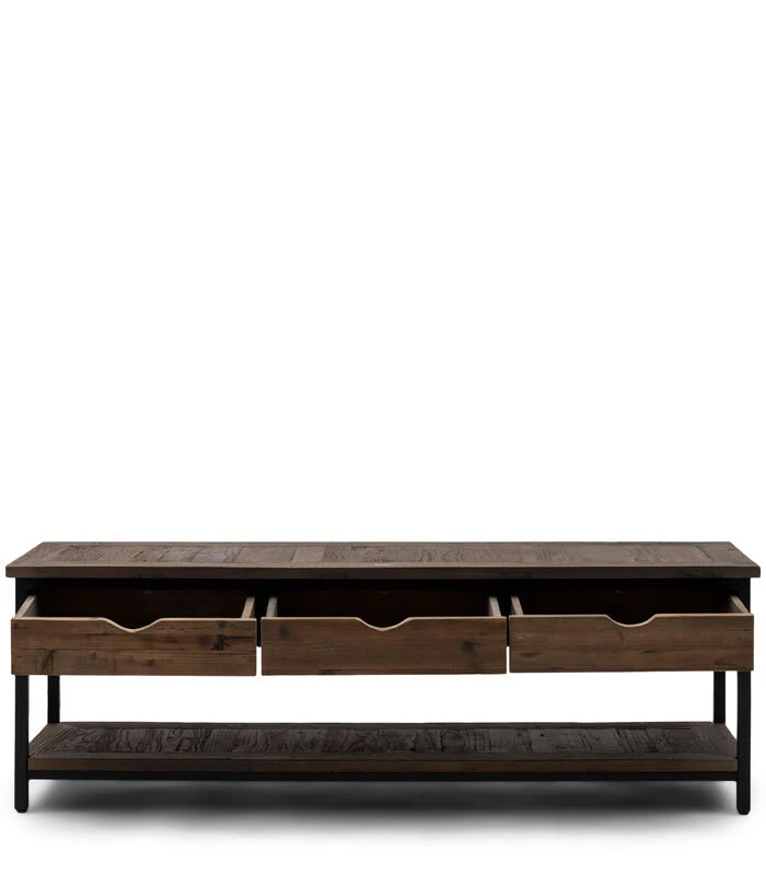 TV Kast Meubel - Shelter Island Flatscreen Dresser - Zwart 4 TV Kast Meubel - Shelter Island Flatscreen Dresser - Zwart - Afbeelding 2