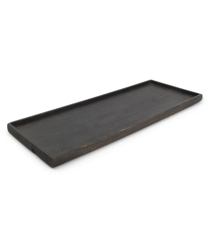 Serveerplank 40x15cm Hout Zwart Rural 3 Serveerplank 40x15cm Hout Zwart Rural
