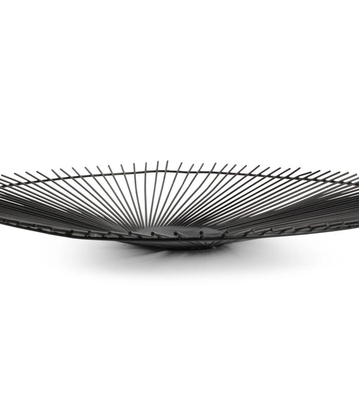 Draadmand 53xH5cm Zwart Twisted Iris 4 Draadmand 53xH5cm Zwart Twisted Iris - Afbeelding 2