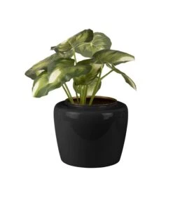 PRESENT TIME Bloempot Grand - Zwart - Ø25x20 Cm -Thuis Accessoires Winkel 601df4bd295c4c62a2b558974ec4e93b