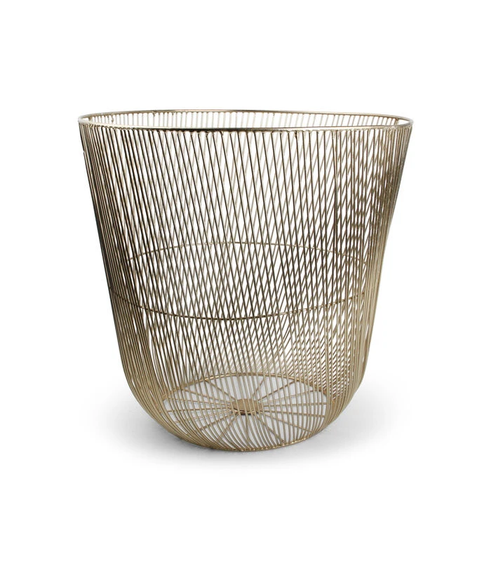 Draadmand 44xH42cm Goud Twisted Iris 4 Draadmand 44xH42cm Goud Twisted Iris - Afbeelding 2
