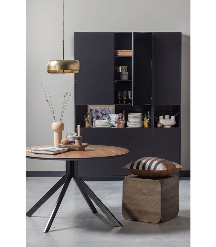 Exclusive Lio Bijzettafel - Hout - Donkerbruin - 46x46x46 4 Exclusive Lio Bijzettafel - Hout - Donkerbruin - 46x46x46 - Afbeelding 2