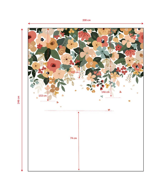 BLOEM Behang Wanddecoratie - Grote Bloemen 8 BLOEM Behang Wanddecoratie - Grote Bloemen - Afbeelding 6