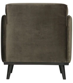 BePureHome Statement Fauteuil Met Arm - Velvet - Warm Groen - 77x72x93 -Thuis Accessoires Winkel 62a714a1f45845c58297db0b9902ff71