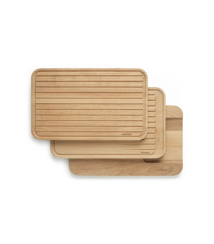 Brabantia Profile Houten Snijplanken, Set Van 3 4 Brabantia Profile Houten Snijplanken, Set Van 3 - Afbeelding 2