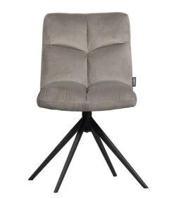 Exclusive Vinny Draaibare Eetkamerstoel - Velvet - Sepia - 80x48x45 -Thuis Accessoires Winkel 62ee1d7eff774edb8e9e132d1f4a21dd