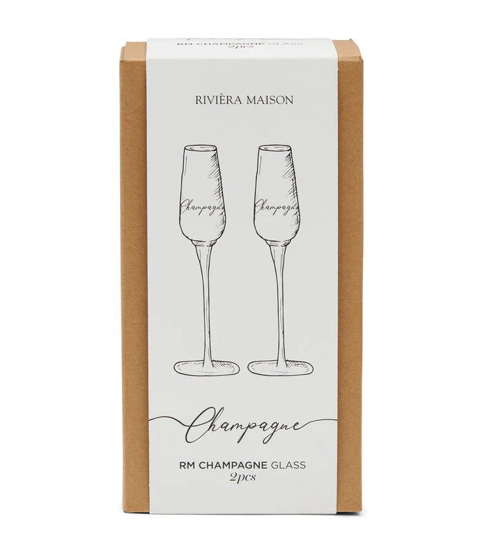 RM Champagne Glass 2 Pcs 4 RM Champagne Glass 2 Pcs - Afbeelding 2