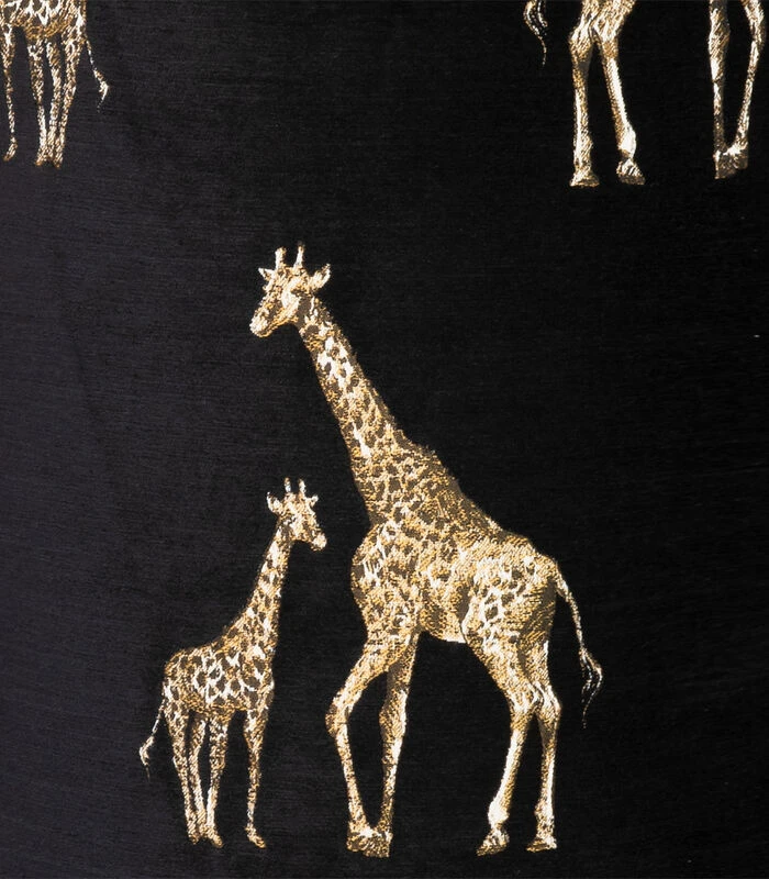Plaid Met Goud Geborduurde Giraffen 6 Plaid Met Goud Geborduurde Giraffen - Afbeelding 4