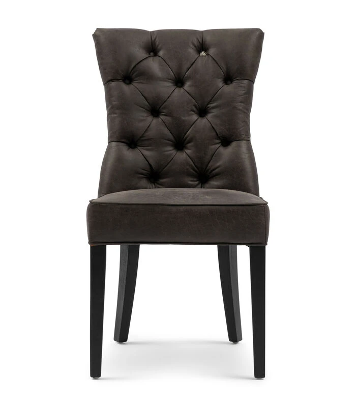 Eetkamerstoel Zonder Armleuning - Balmoral Dining Chair - Donkerbruin 3 Eetkamerstoel Zonder Armleuning - Balmoral Dining Chair - Donkerbruin