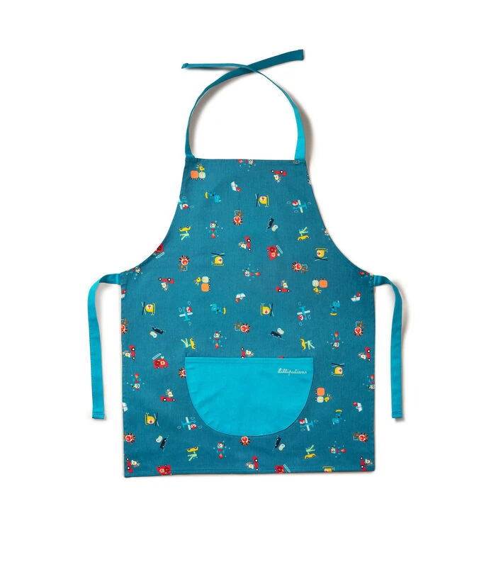 Lilliputiens "Onderweg" Keukenschort En Koksmuts 3 Lilliputiens "Onderweg" Keukenschort En Koksmuts