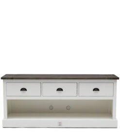 TV Kast Meubel - Newport Flatscreen Dresser - 150x45 Cm - Wit