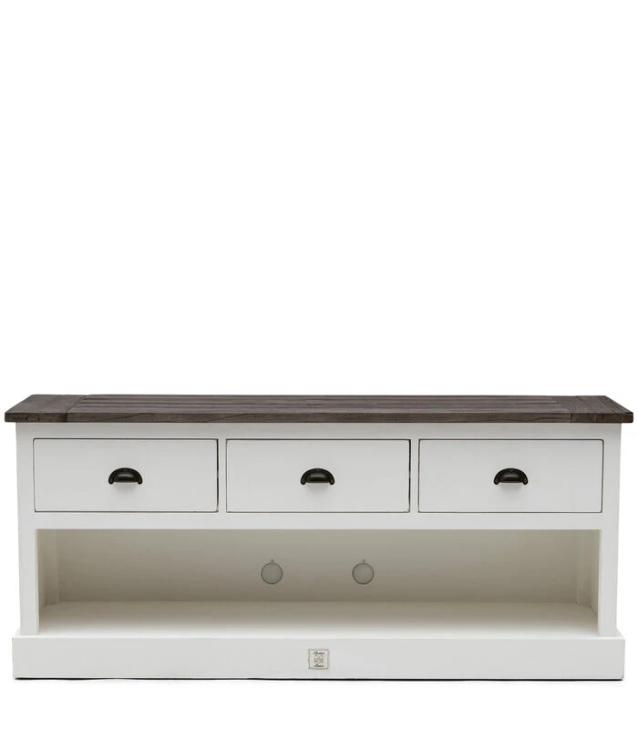 TV Kast Meubel - Newport Flatscreen Dresser - 150x45 Cm - Wit 3 TV Kast Meubel - Newport Flatscreen Dresser - 150x45 Cm - Wit