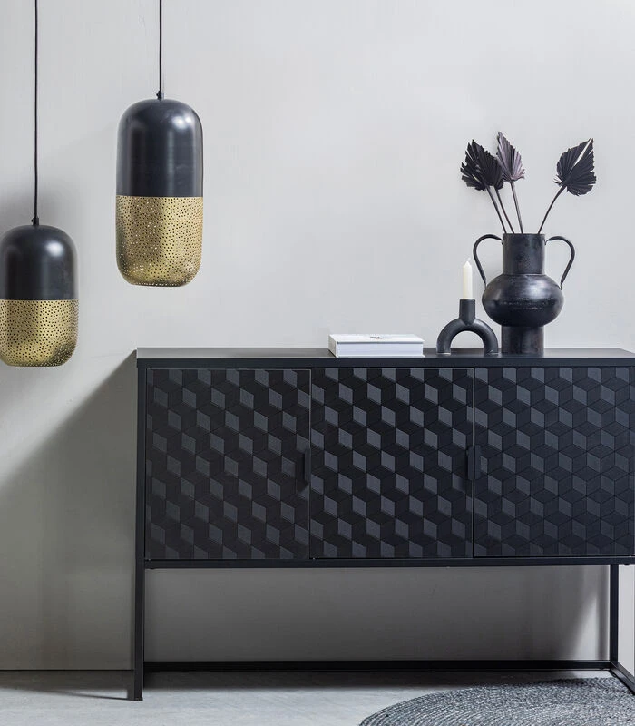 Exclusive Vere Vaas - Metaal - Zwart - 28x24x20 4 Exclusive Vere Vaas - Metaal - Zwart - 28x24x20 - Afbeelding 2