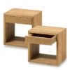 2 X Zwevend Nachtkastje HUGO Met Lade In Eikenhout -Thuis Accessoires Winkel 661cd9701e3447dcafd2cfdb07d581bb