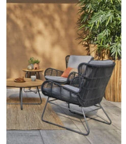 Loungestoel Outdoor Grace - Staal/Touw - Antraciet - Set Van 2 -Thuis Accessoires Winkel 6739aabba1e448628a4e8fa66199a09f