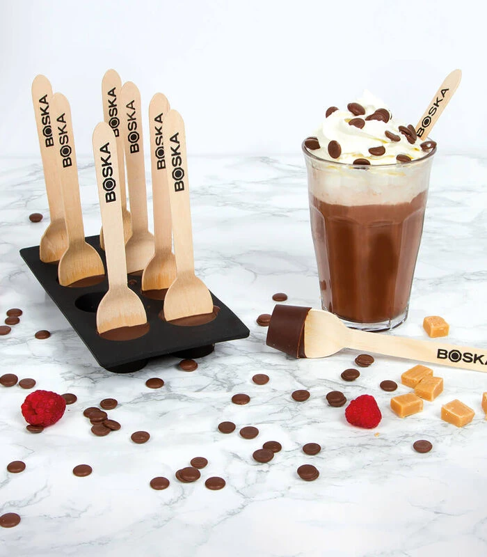 Choco Lepel DIY Set - Maak Je Eigen Chocoladelepels - Zwart 4 Choco Lepel DIY Set - Maak Je Eigen Chocoladelepels - Zwart - Afbeelding 2