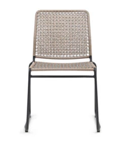 Tuinstoelen Stapelbaar - Portofino Outdoor Stackable Dining Chair - Naturel Beige