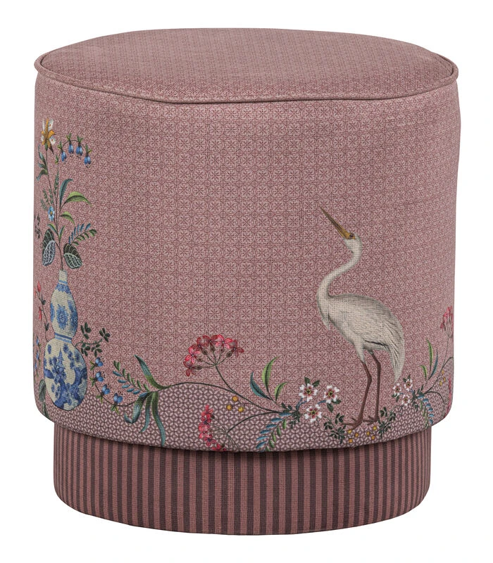 Pip Studio Poef Jolie Medium - Roze - 45x40x40 6 Pip Studio Poef Jolie Medium - Roze - 45x40x40 - Afbeelding 4