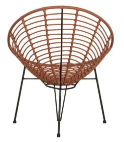 WOOOD Loungestoel Buiten Jane - PE/Metaal - Terra - 88x72x81 -Thuis Accessoires Winkel 6b90c6c92f7e4b9f80d5a3929a0d3338