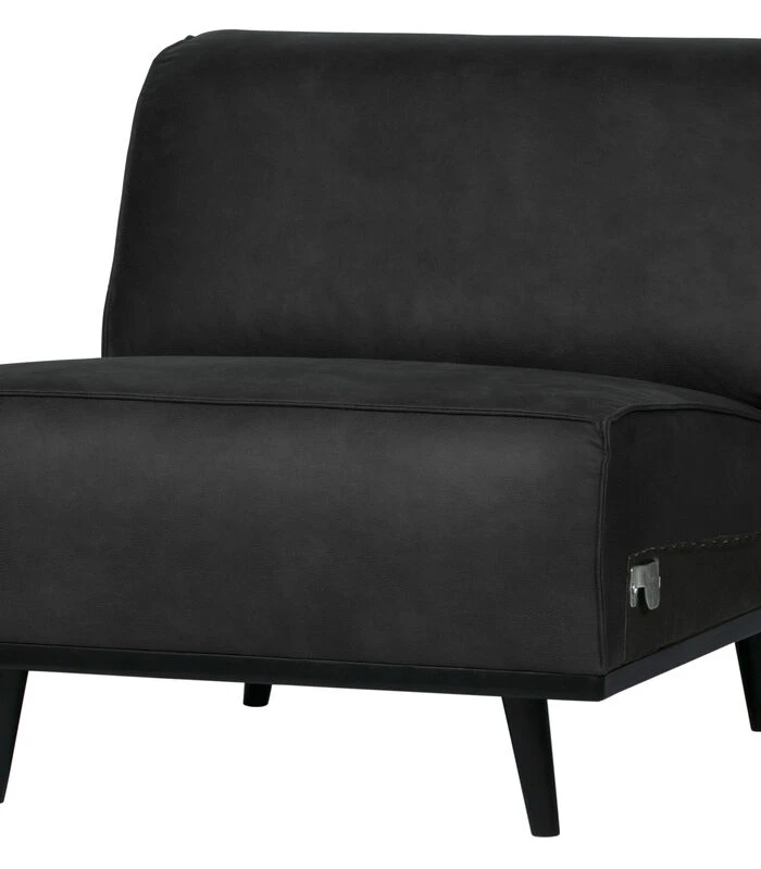 BePureHome Statement 1-Zits Element - Suedine - Zwart - 77x79x93 4 BePureHome Statement 1-Zits Element - Suedine - Zwart - 77x79x93 - Afbeelding 2