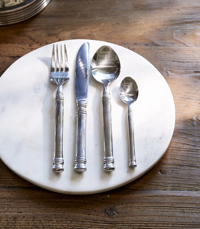 Bestekset Zilver - Bon Appétit Cutlery - Set Van 4 Stuks 4 Bestekset Zilver - Bon Appétit Cutlery - Set Van 4 Stuks - Afbeelding 2