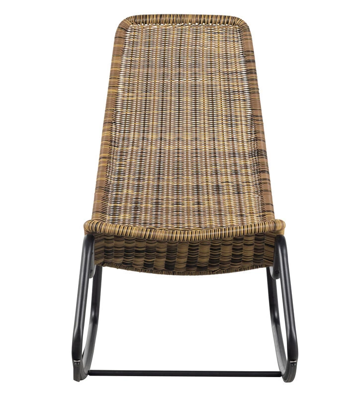 WOOOD Schommelstoel Buiten Tom - Rattan - Naturel - 97x51x95 3 WOOOD Schommelstoel Buiten Tom - Rattan - Naturel - 97x51x95