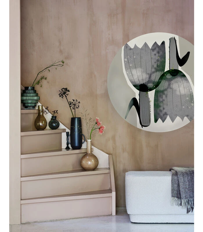 Tulips Muursticker - Polyester Yarn - Multicolor - 100x100 4 Tulips Muursticker - Polyester Yarn - Multicolor - 100x100 - Afbeelding 2