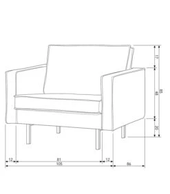 BePureHome Rodeo Fauteuil - Velvet - Antraciet - 85x105x86 -Thuis Accessoires Winkel 6eabab5838824106af82135efa02ba55