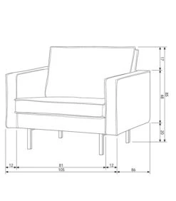 BePureHome Rodeo Fauteuil - Velvet - Chestnut - 85x105x86 -Thuis Accessoires Winkel 6eabab5838824106af82135efa02ba55 3