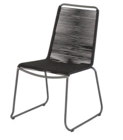 Tuinstoel Slimm - Metaal - Zwart - 88x62x52