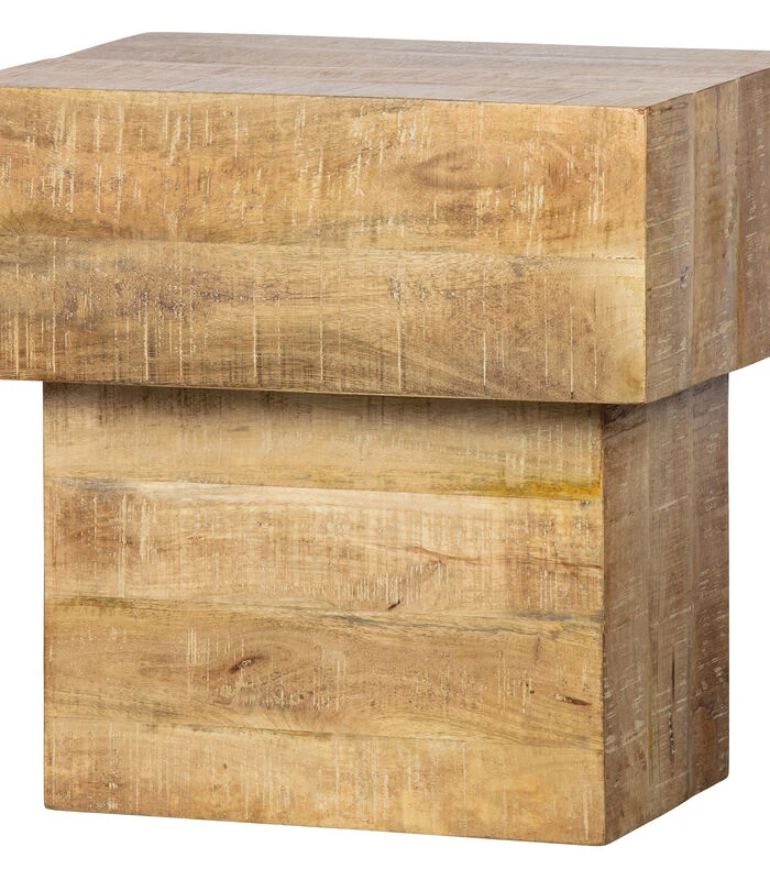 Balk Too Salontafel - Hout - Naturel - 50x50x35 5 Balk Too Salontafel - Hout - Naturel - 50x50x35 - Afbeelding 3