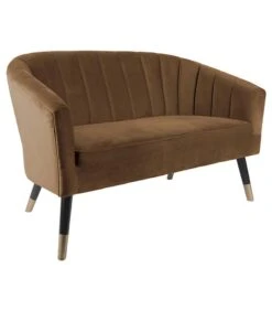Leitmotiv Bank Royal - Velvet Chocolade Bruin - 128x71x80cm -Thuis Accessoires Winkel 722070e1a4084a558644a915255a1ada