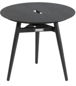 Bijzettafel Binnen/Buiten Tulip - Aluminium - Antraciet - 45x50x50