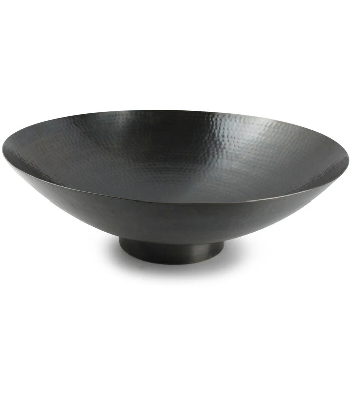 Sierschaal 49xH15cm Geborsteld Zwart Globe 4 Sierschaal 49xH15cm Geborsteld Zwart Globe - Afbeelding 2