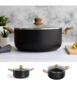 LIVOO Kookpot Steen- En Houtlook 28 Cm -Thuis Accessoires Winkel 760319f5a3c44ac4b3e21c49e9aa42d3