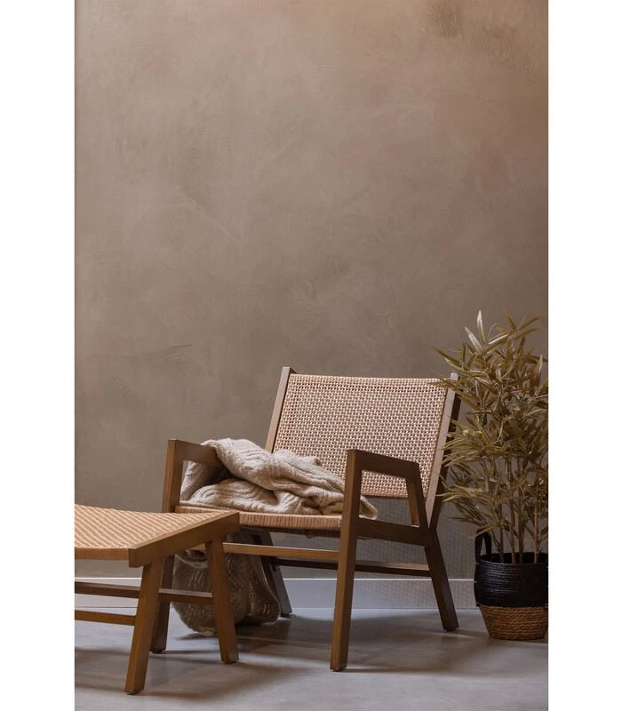 WOOOD Pem Fauteuil Outdoor - Aluminium - Naturel - Set Van 2 4 WOOOD Pem Fauteuil Outdoor - Aluminium - Naturel - Set Van 2 - Afbeelding 2