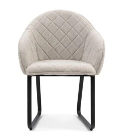 Eetkamerstoel Met Armleuning - Ritz Armchair Mouliné - Linnen - Naturel