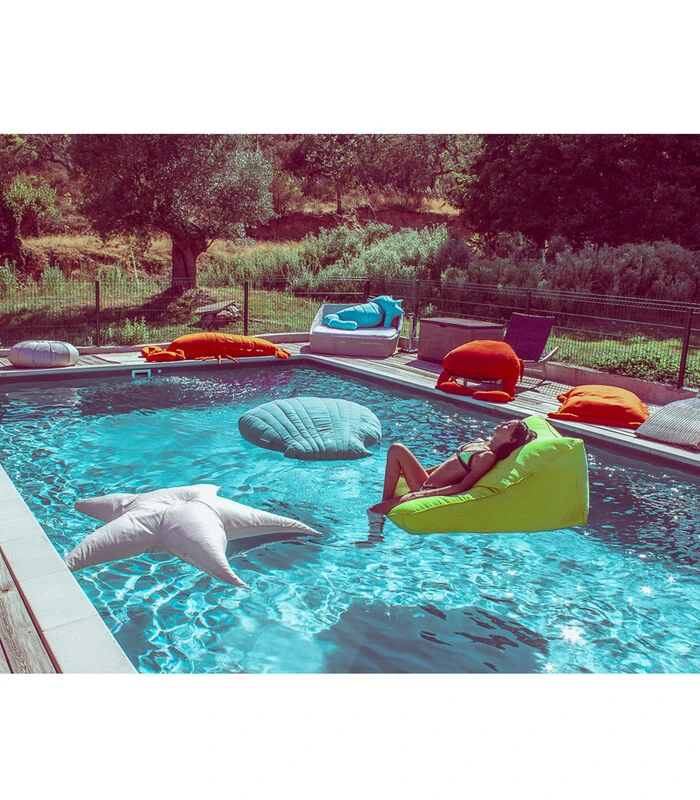 Drijvende XL-buitenpoef Schelpvorm 5 Drijvende XL-buitenpoef Schelpvorm - Afbeelding 3