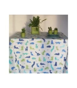 Gecoat Tafelkleed Blauwe Katten -Thuis Accessoires Winkel 7982cd11f2bd46a29116a9684bf159a6