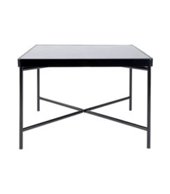 Leitmotiv Salontafel Smooth - Vierkant Mat Zwart - 60x60x40cm