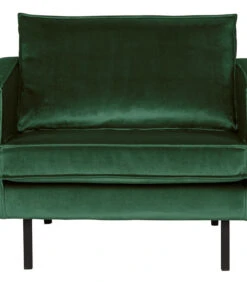 BePureHome Rodeo Fauteuil - Velvet - Green Forest - 85x105x86