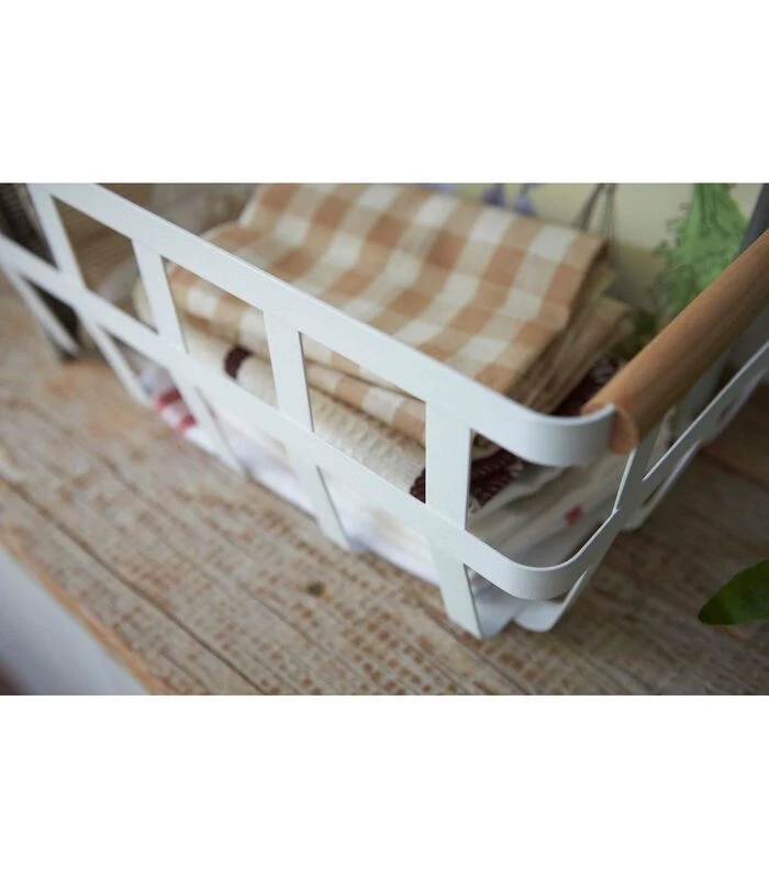 Yamazaki Storage Basket 2 Handles - Tosca 5 Yamazaki Storage Basket 2 Handles - Tosca - Afbeelding 3