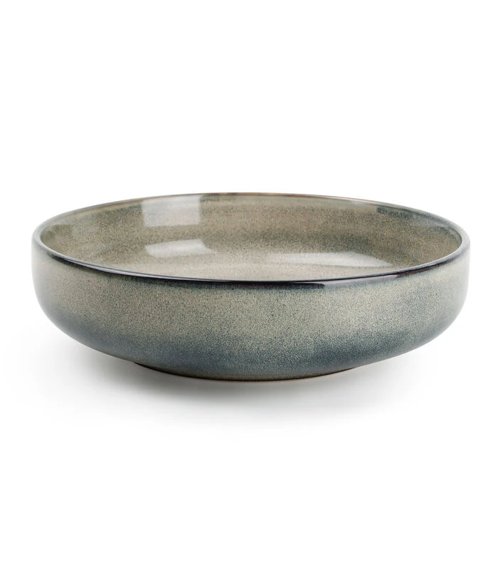 Diep Bord 22xH6cm Groen/Blauw Meridian - (x2) 3 Diep Bord 22xH6cm Groen/Blauw Meridian - (x2)