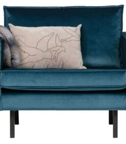 BePureHome Rodeo Fauteuil - Velvet - Blue - 85x105x86 -Thuis Accessoires Winkel 827cafc0a25b4e1a9ffb925cbe7fa410
