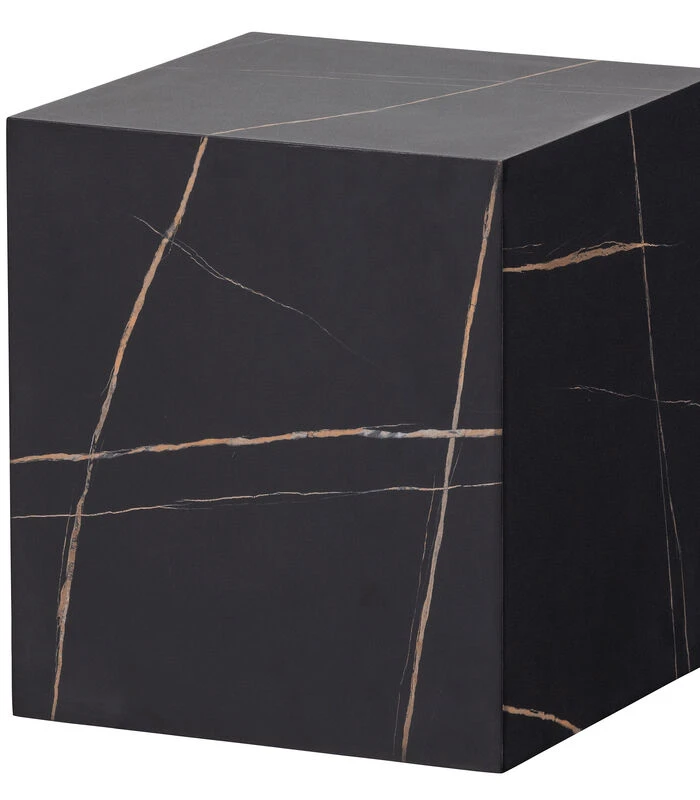 Exclusive Benji Bijzettafel - Marmerlook - Zwart - 45x40x40 6 Exclusive Benji Bijzettafel - Marmerlook - Zwart - 45x40x40 - Afbeelding 4